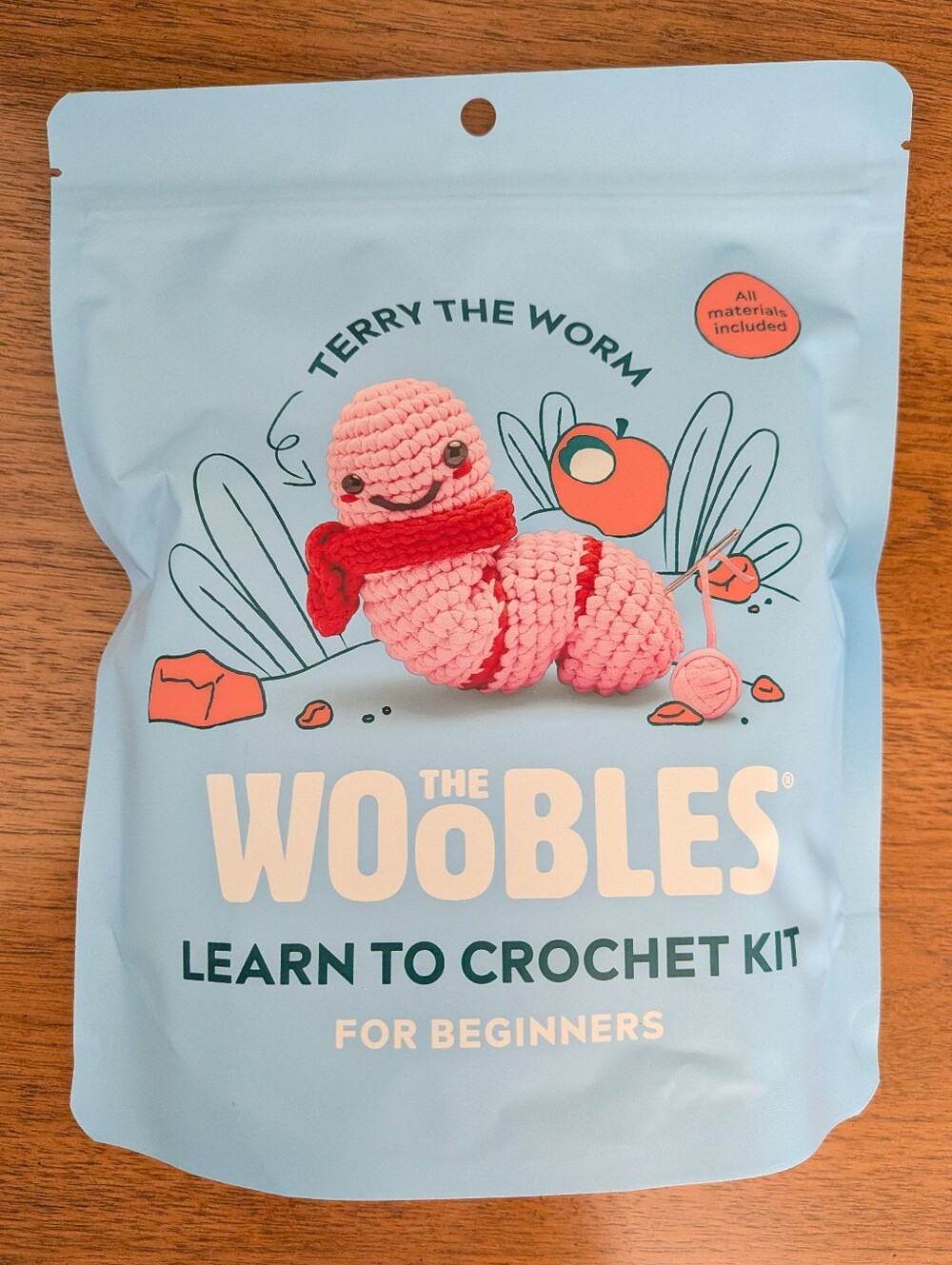 The Woobles Terry the Worm Mystery Crochet Kit RARE Exclusive NEW SEALED